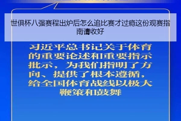 世俱杯八强赛程出炉后怎么追比赛才过瘾这份观赛指南请收好 | liuhecai